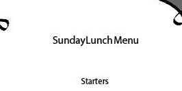 Lunch Menu